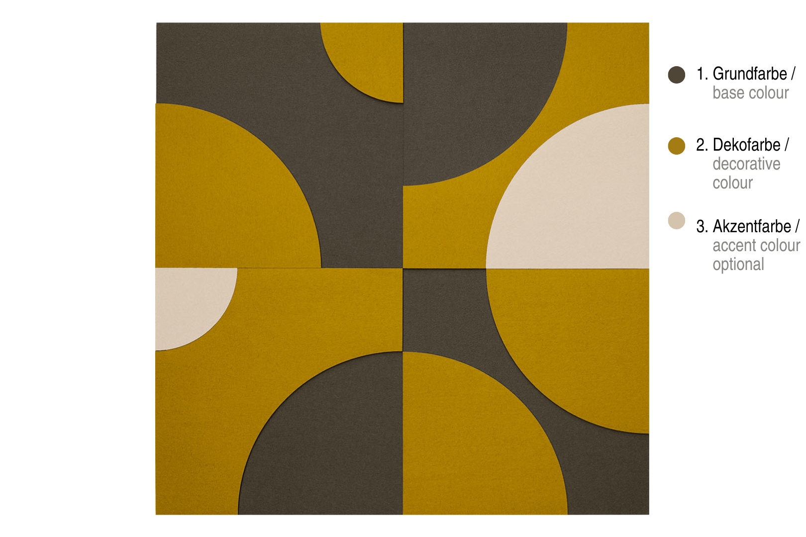 Akustikwandbild Silent Circle