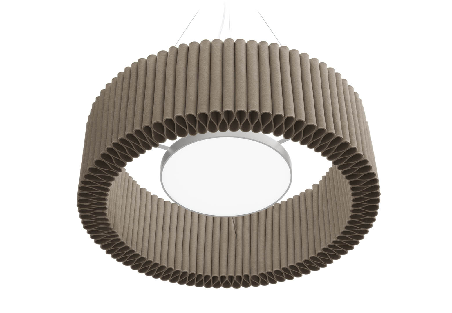 Deckenobjekt Welle mit Leuchte