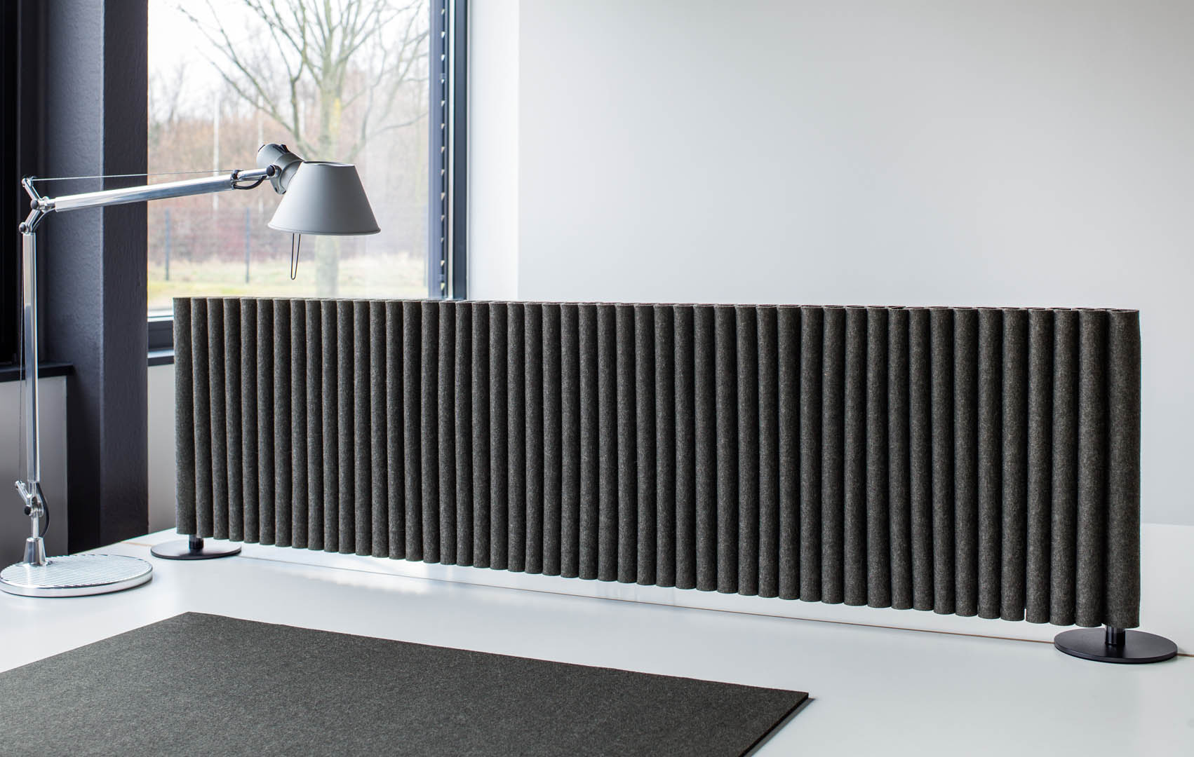 Tischmodul Welle inkl. 2 Tellerfüßen