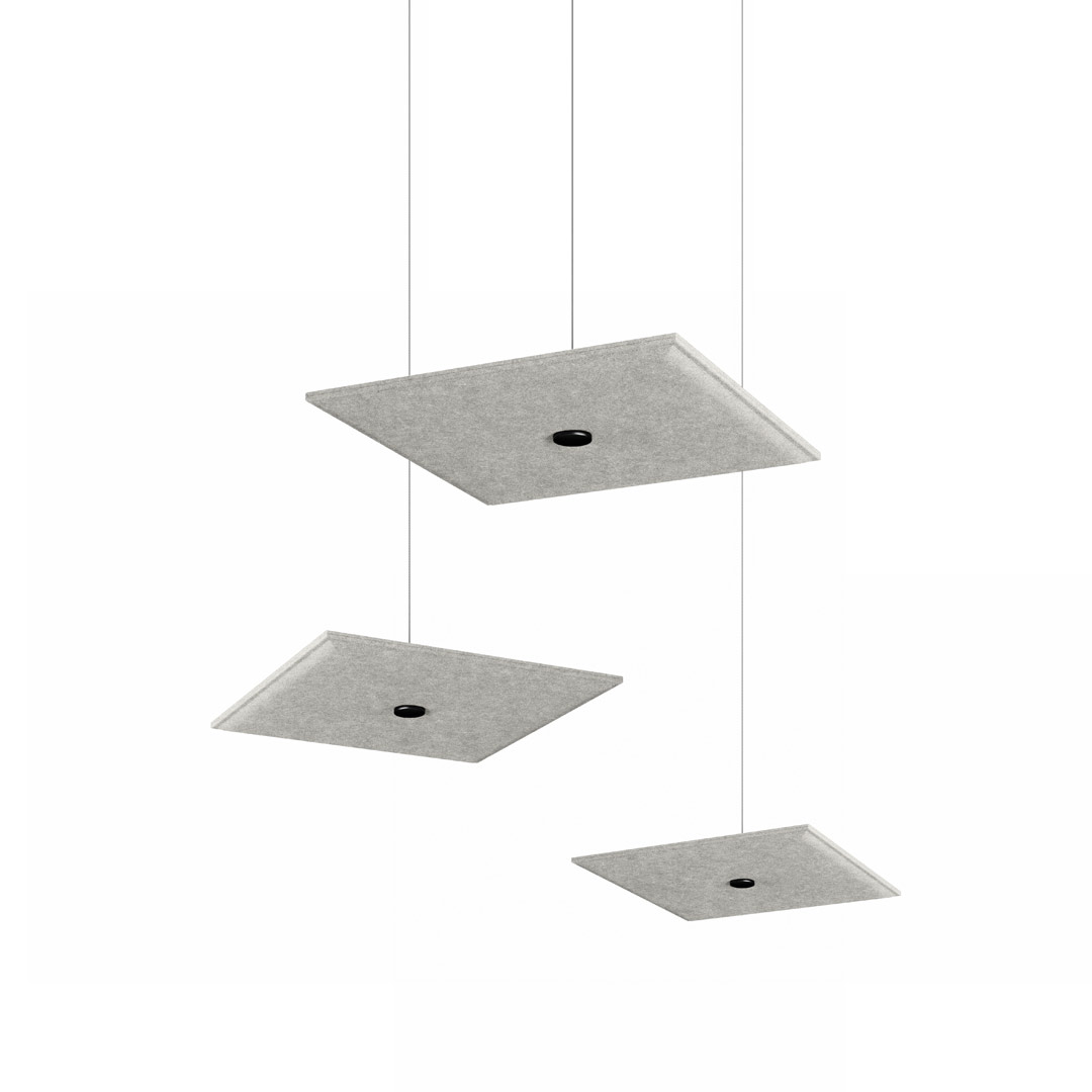 Deckenelement Spot Square 3er-Set