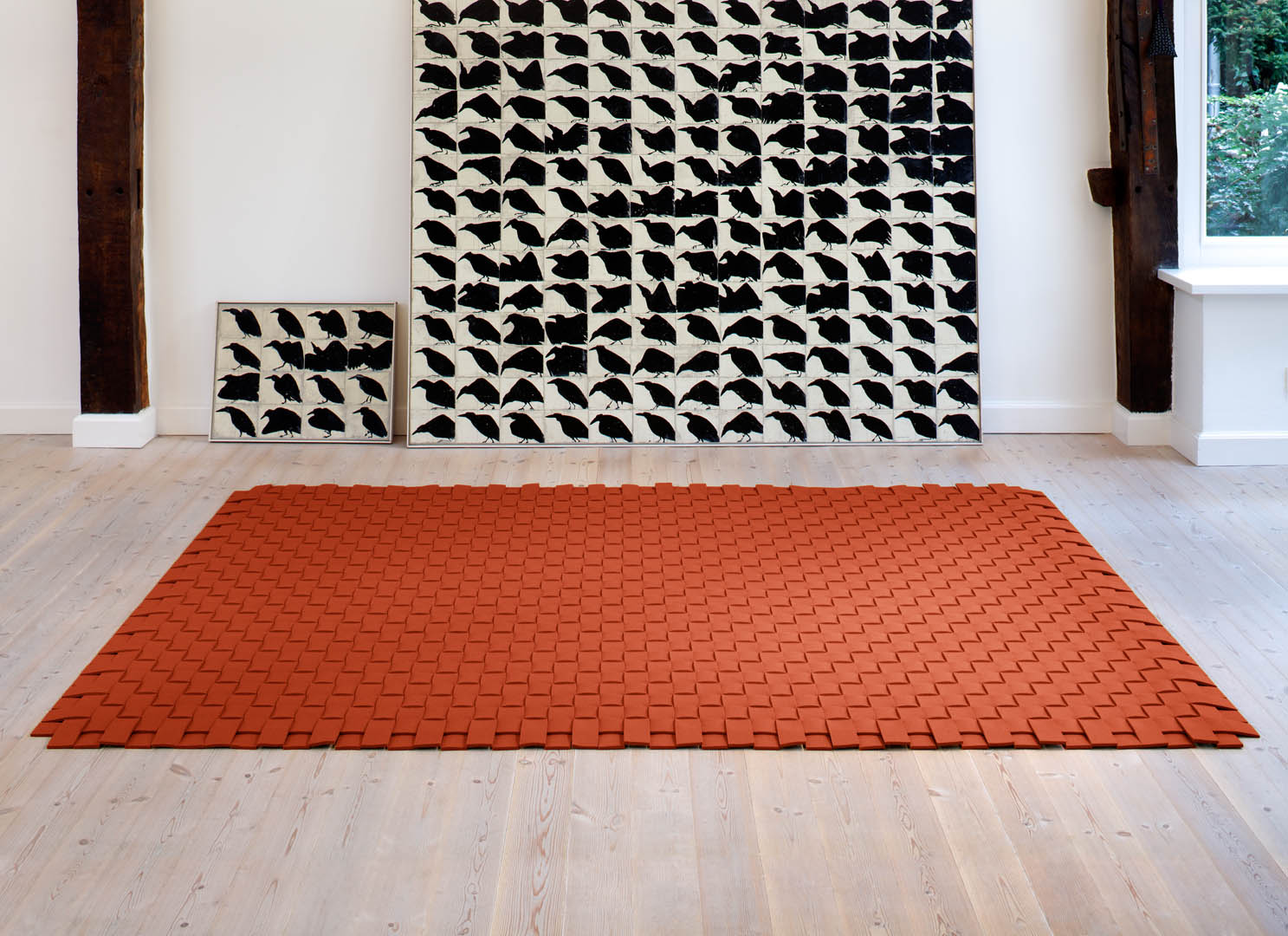 Teppichgeflecht 5 - einfarbig