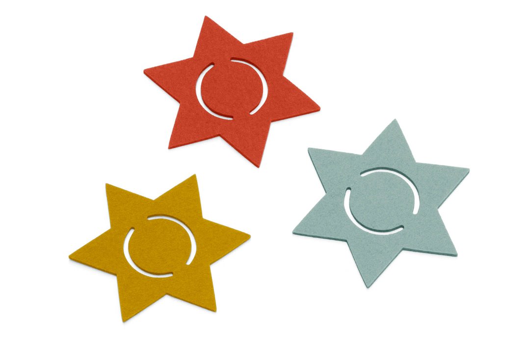 Serviettenringe Stern (12 St.)