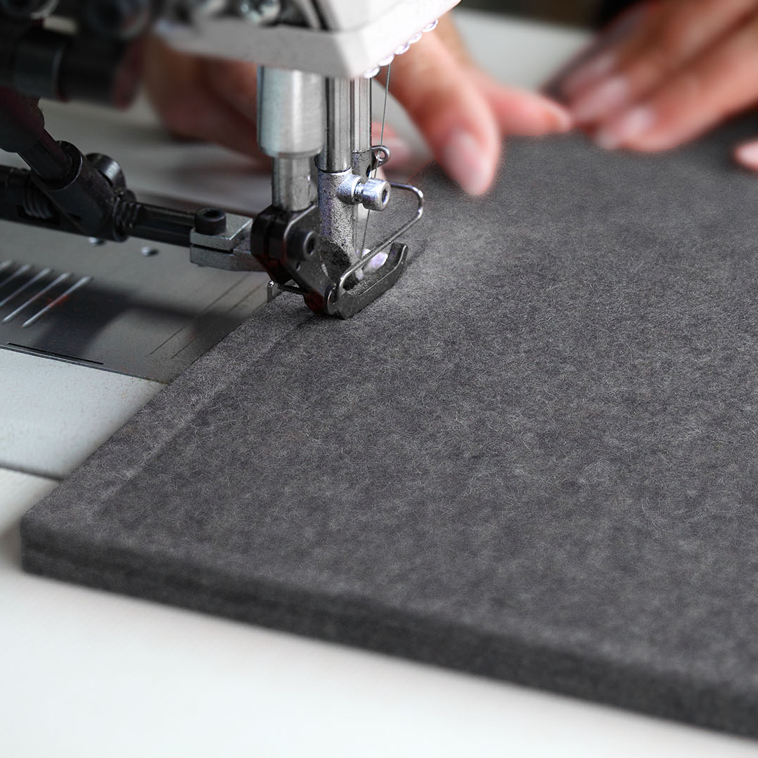 Filz-Zuschnitt zweilagig mit Antirutsch (2 x 5 mm)