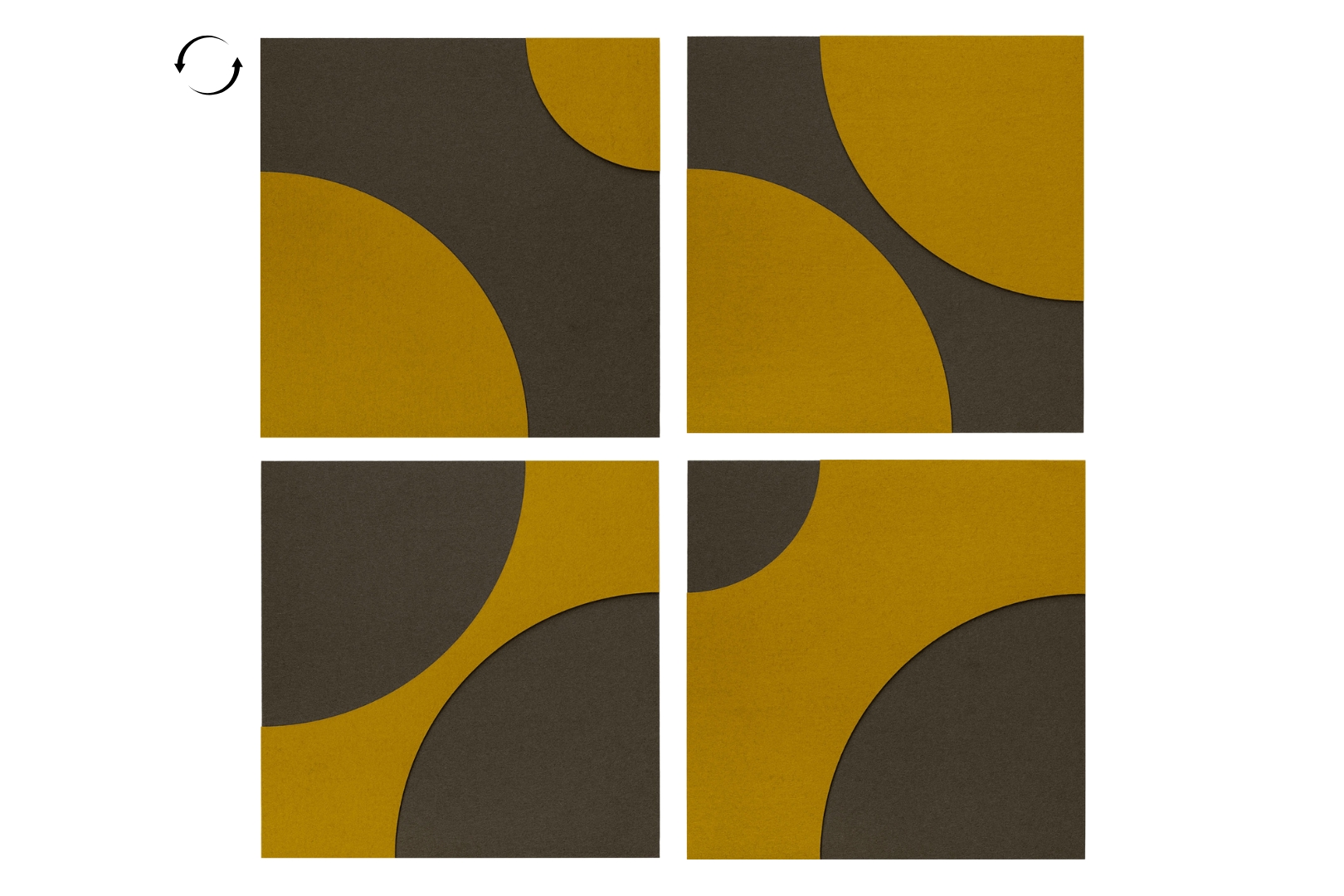 Akustikwandbild Silent Circle